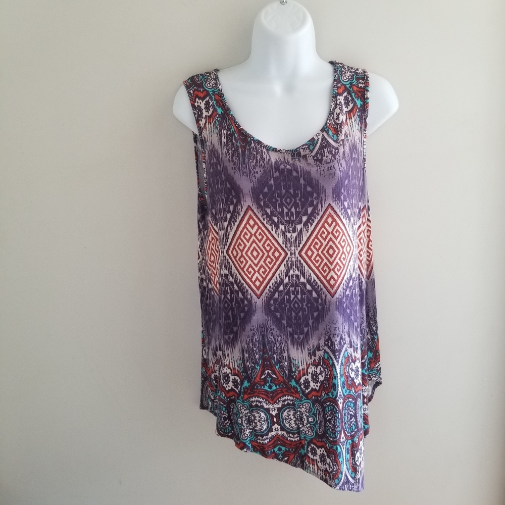 Diagonal Cut Tank Top